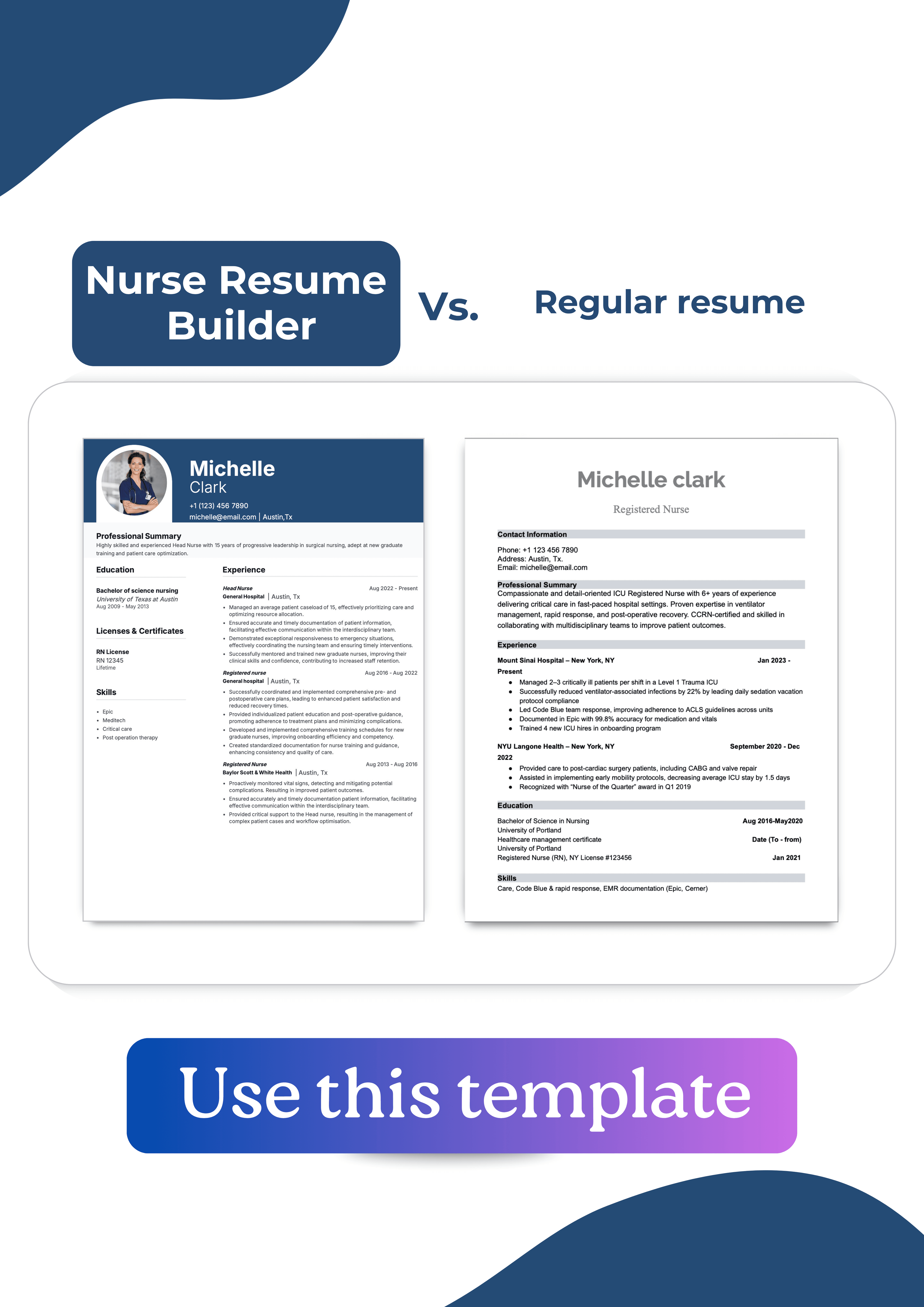 Nurse Resume Builder comparison - Why choose our builder